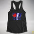 Distressed Leather Pride Exclamation Points Racerback Tank